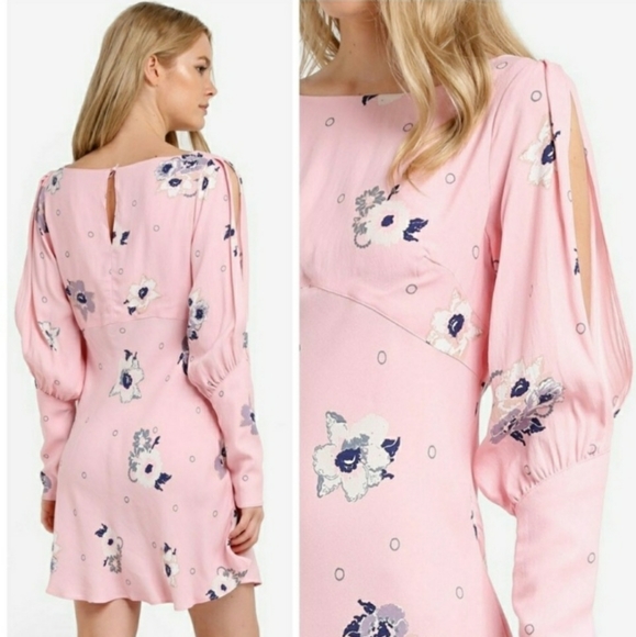 Free People Pink Rosebud Dress - Picture 2 of 4